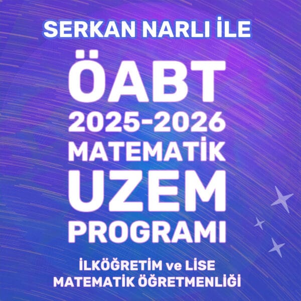 2025-2026 ÖABT Matematik Öğretmenliği Uzaktan Eğitim Programı