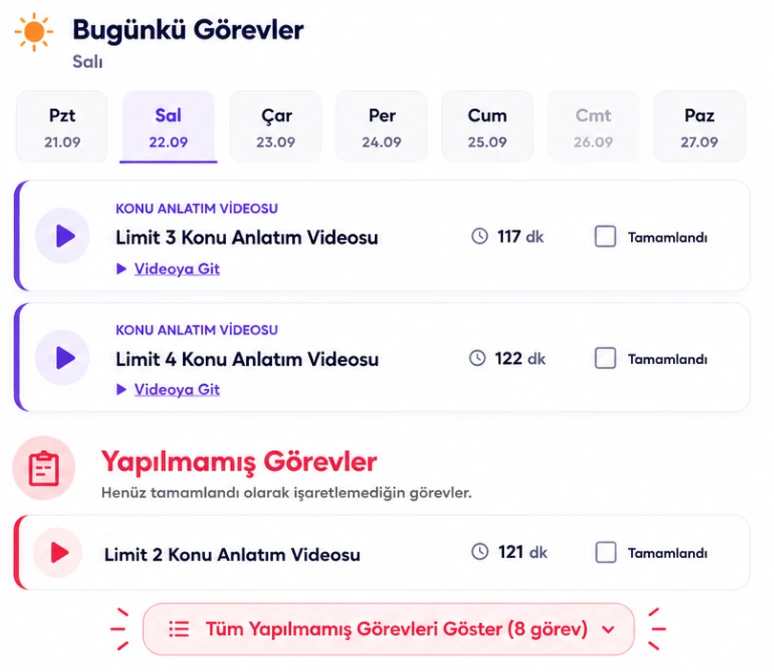 Mathivasyon Akademi görev takibi
